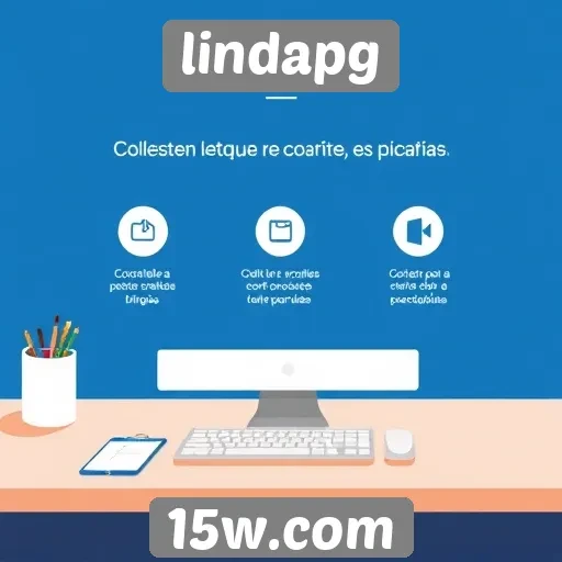 Recursos e funcionalidades do site lindapg